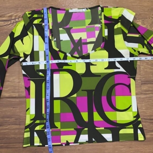 Nina Ricci Colorful Top Women Size 46(US 10/Large) - Picture 3 of 9